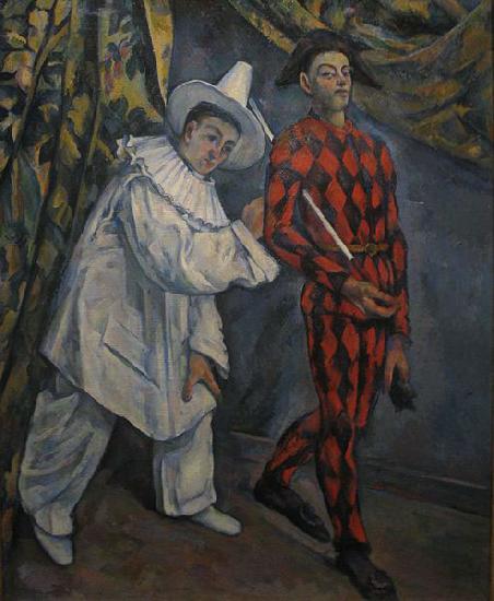 Paul Cezanne Pierot and Harlequin Germany oil painting art